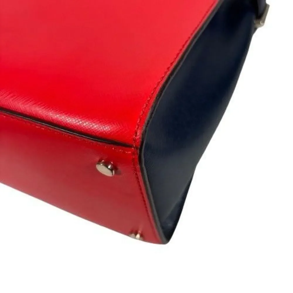 Kate Spade Staci Cameron Leather Satchel Crossbody Patriotic Summer 4th of July